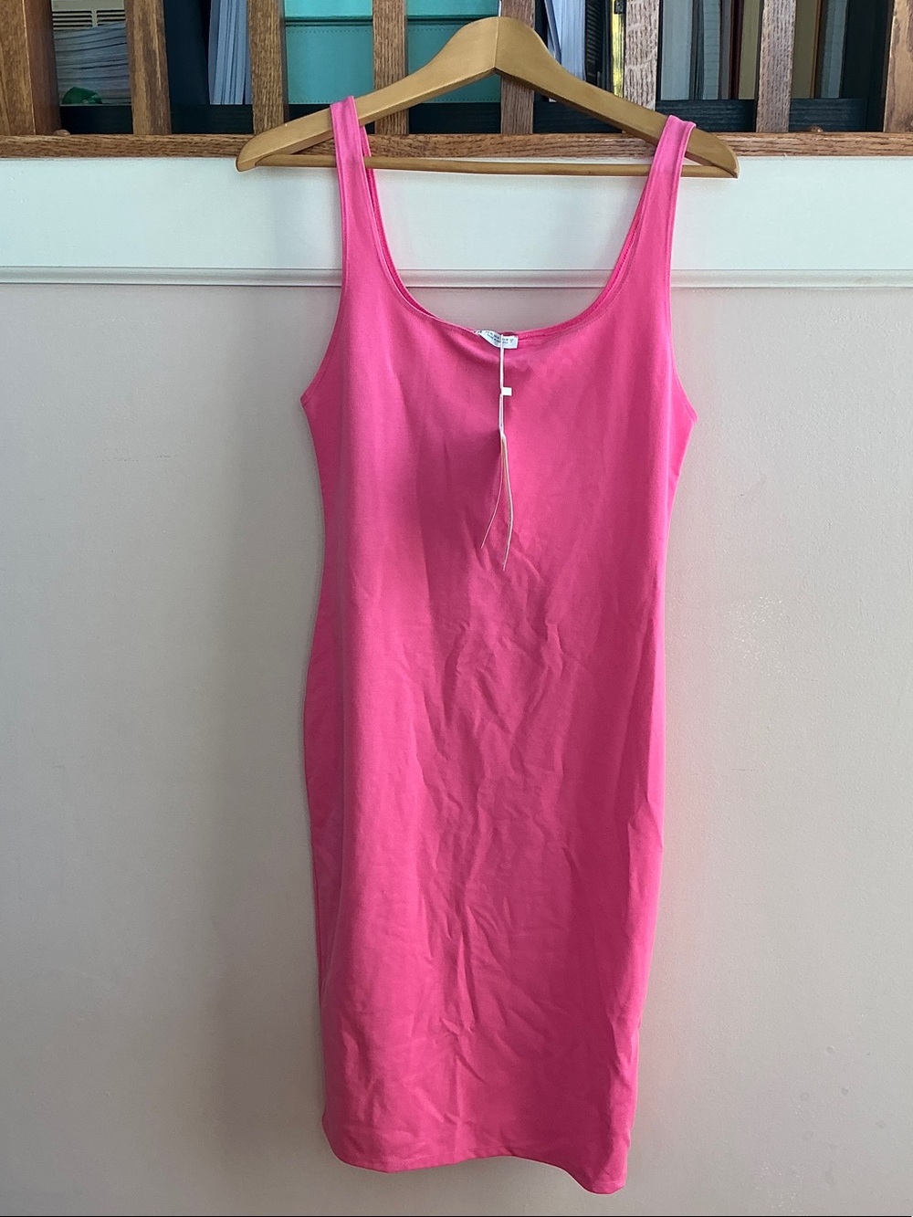 Zara Hot Pink Tank Slip Dress